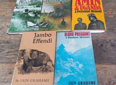 5 signed hardback books, Iain Grahame, D18 post 7e