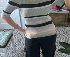 Stripy casual jumper