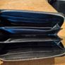 black Dewest zipper wallet. Image 3
