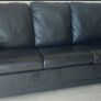 Black leather couch Image 6