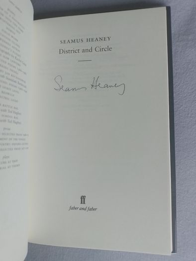 Seamus Heaney District & Circle 1st/1st signed HB