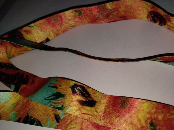 Sunflower Lanyard from Amsterdam Van Gogh museum Sunflowers  ID Holder Key Clip
