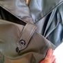 green leather look trench coat Image 6