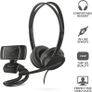 2-in-1 Home Office Set, USB Headset with Microphone, HD Webcam 720p, Wired Headphones with In-line Volume Control, Web Camera with Photo Button for PC, Computer, Mac, Skype, Teams, Zoom Image 5