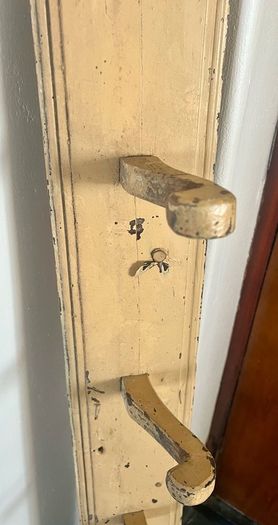 Antique Estate Made Vernacular pine Coat rack