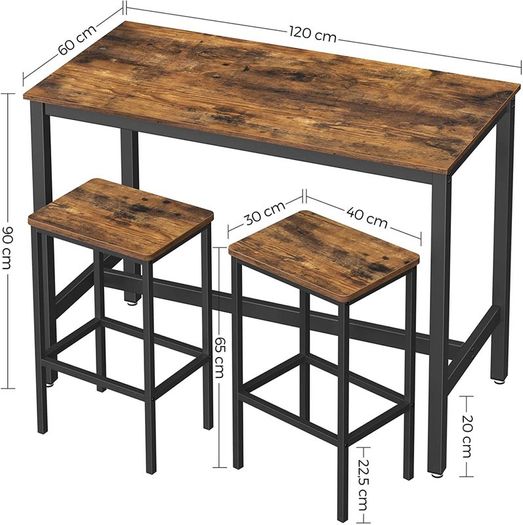 _New Free Shipping table and kitchen stools set