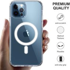 Magnetic Clear Phone Case Shockproof Slim Cover for iPhone17 16 15 14 13
