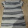 ladies beige and navy striped dress size 8 Image 3