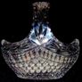 Vintage Harrods Heavy Cut Lead Crystal Basket Image 3