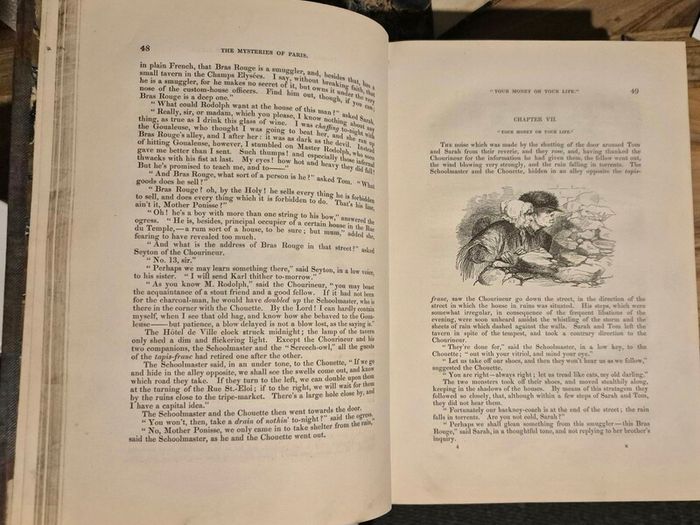 The Mysteries of Paris (1845) - Complete 3-Volume First English Edition - Very Fine Pages!