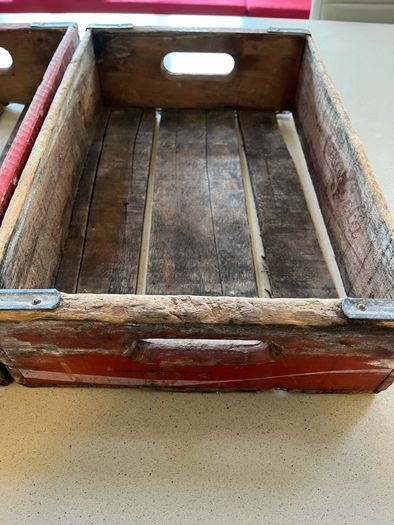 Coca Cola American 70's Wood Crates x2
