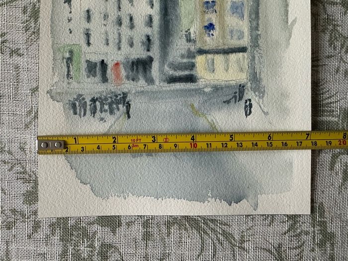 Watercolour - Edinburgh in the Rain