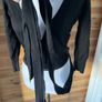 Woman's wraparound cardigan Coast silk blend black size 10 Image 7