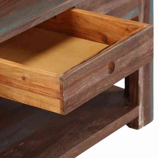 Coffee Table Solid Wood Vintage 88x50x38 cm