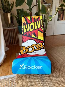 X Rocker Comic Video Rocker gaming chair, foldable