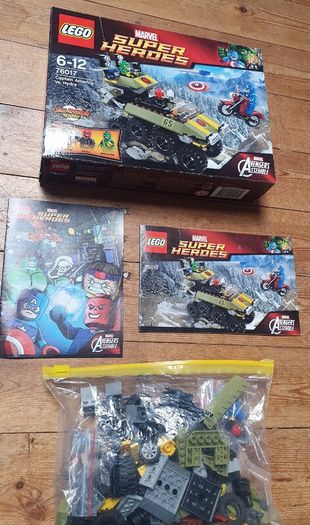 Lego Marvel Superheroes 76017: Captain America Vs Hydra (2014) 100% Complete W/BOX
