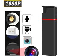1080P HD Lighter Mini Camera SD Card Loop Recording Invisible Lens Portable Outdoor Micro Camcorder Electronic Cigerette Lighter