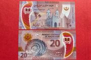 Mauritania  20 Ouguiya. 2020. Pick  21a  Polymer / Plastic  ( Uncirculated )