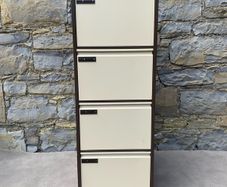 Escoline four drawer metal filing cabinet.