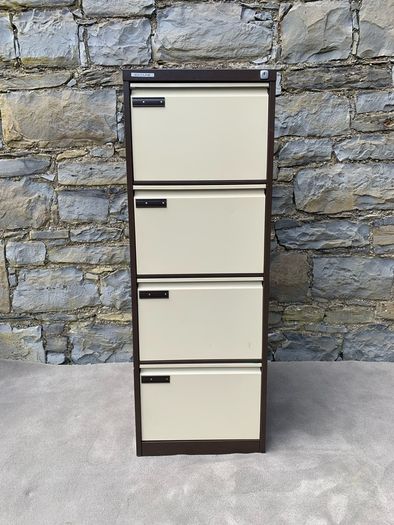Escoline four drawer metal filing cabinet.