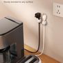 6 Pack Cable Tidy Clips Adjustable Cord Organiser Magnetic Management Self Adhesive Wire Holder for Desk, Nightstand, Charging Cables, HDMI, USB, Audio Cable, Office, Home, White Image 6