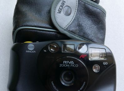Minolta RIVA ZOOM PICO AF 35mm Film Camera with Minolta 38-60mm Lens Tested