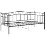 Sofa Bed Frame Black Metal 90x200 cm Image 2