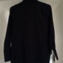Classic Black Long Sleeve Button-Down Shirt - Size S/M Image 2