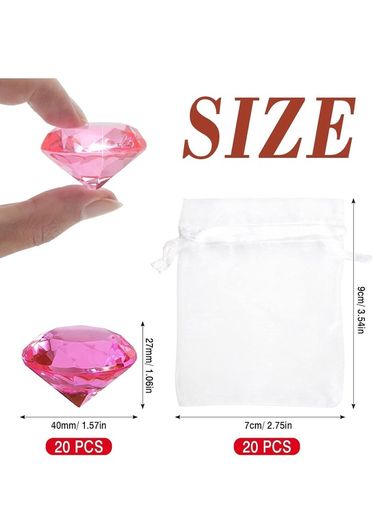Large Acrylic Gemstones