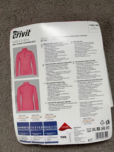 New crivit girls ski top 134/140cm 8-10 years