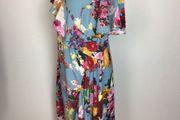 SIMPLY BE Ladies floral one shoulder midi dress size 16 includes postage