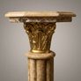 Pair of Marble and Brass Baroque Style Columns Image 4