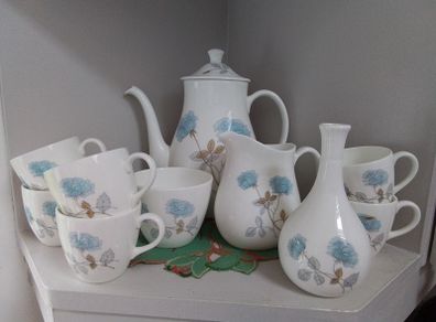 Wedgewood "Ice Rose" Coffee Set