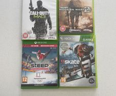 Call of duty MW3,MW2, Steep and Skate 3 xbox games