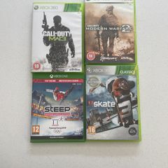 Call of duty MW3,MW2, Steep and Skate 3 xbox games