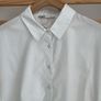 shirt bnwt white cropped shirt size 14 with crochet inserts Image 3