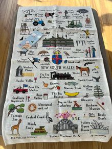 Australian Tea Towel By Red Tractor Designs - New South Wales (NSW) design