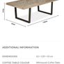 Oak coffee table Image 6