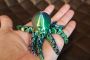 3D Printed Articulated Octopus  Magic Color Shifting Fidget Toy