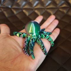 3D Printed Articulated Octopus  Magic Color Shifting Fidget Toy