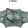 Foldable Fishing Net Trap,6/12 Holes Automatic Fishing Net Shrimp Cage Nylon Foldable Crab Fish Trap Cast Image 2