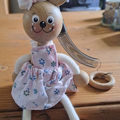 Bunny Bouncy spring wooden toy