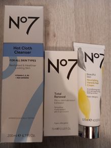 No.7 Cleanser, Exfoliator, Cream Set