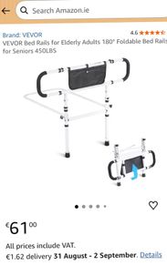 Bed rail for the elderly