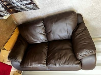 Leather 2 Seater Sofa