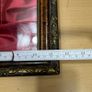 VTG Framed Wooden Crucifix Red Velvet backing Jesus Christ Figure Image 7