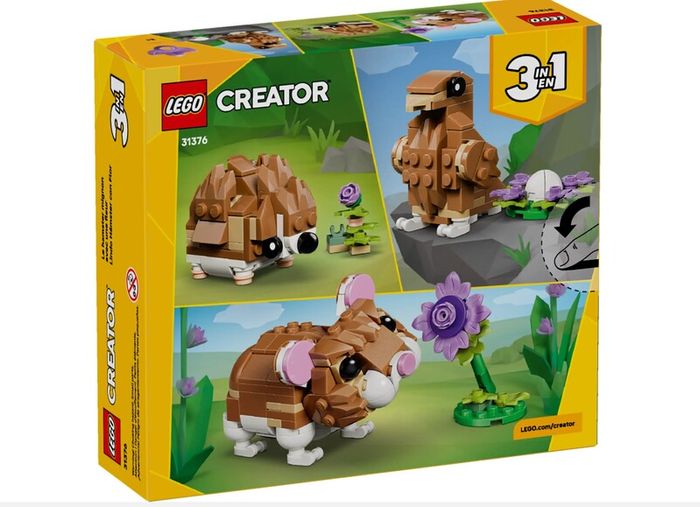 Lego Creator 3-in-1 Cute Hamster with a Flower 31376