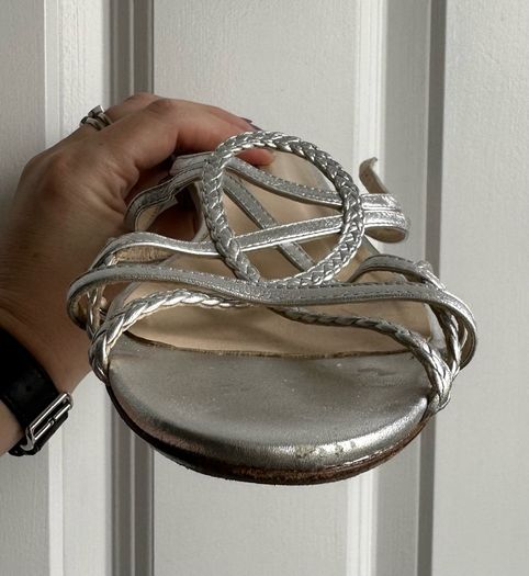 Silver LK Bennett sandals - sz 6