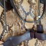 Genuine snakeskin Irish designer Pauric Sweeney handbag. Image 3