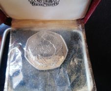 1973 Proof 50 Pence Coin
